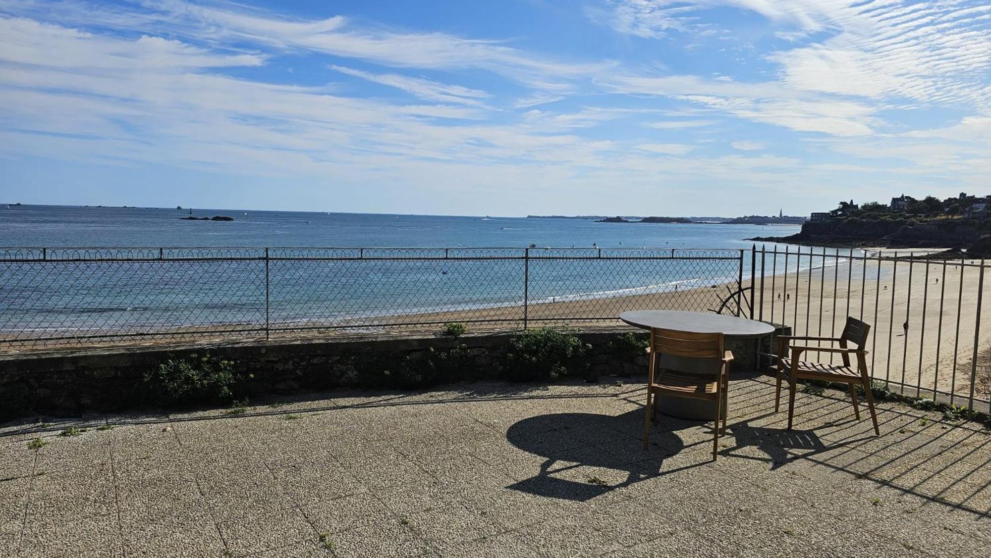 Vue Pleine Mer A La Perle Marine - La Terrasse Dinard Exterior foto